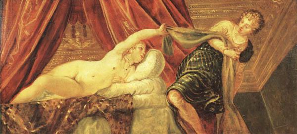 Jacopo Robusti Tintoretto Joseph and Potiphar's Wife Norge oil painting art
